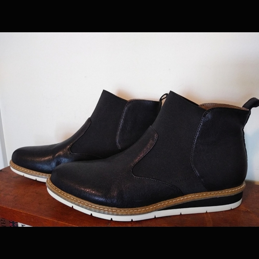 Me Too Apollo Leather platform bootie by Adam Tucker